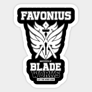 Genshin Impact Favonius Blade Works- White Sticker